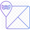 Mardi Gras Location Location Pin Icon