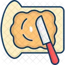 마가린 빵 버터 피넛 버터 및 빵 아이콘