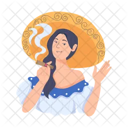 Mariachi Girl  Icon