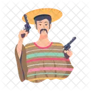 Hombre mariachi  Icono