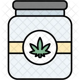 Marihuana-Glas  Symbol