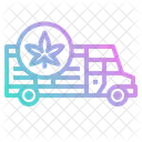 Marihuana Lieferwagen Marihuana Lieferung Marihuana Icon
