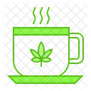 Tee Tasse Marihuana Symbol