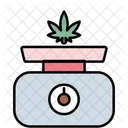 Massstab Cannabis Cannabidiol Icon