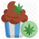 Marijuana Cupcake Icon