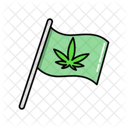 Marijuana Flag  Icon