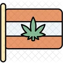 Flag Cannabis Cannabidiol Icon