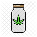 Jar Marijuana Cannabis Icône