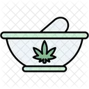 Mortar Cannabis Cannabidiol Icon