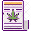 Marijuana News News Paper Article Icon