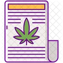 Marijuana News News Paper Article Icône
