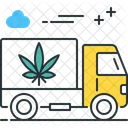 Marijuana Shipping Shipping Dispetch Icon