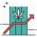 Marijuana Stock Cannabis Chart Icon