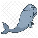 Marine Sperm Whale Beach Icon