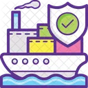 Marine Insurance Freight Icon