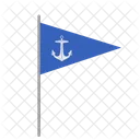 Marine Flag Anchor Icon