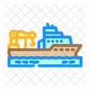 Marine Research Vessel Icon