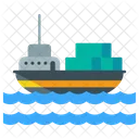 Marine Shipment Ship Icon