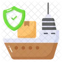 Marine Insurance Shipping Icon