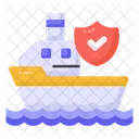 Marine Insurance Shipping Icon