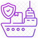 Marine Insurance Shipping Icon