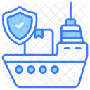 Marine Insurance Shipping Icon