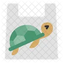 Environmental Pollution Turtle Plastic Bag Icon