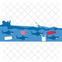 Marine Pollution Pollution Garbage Icon