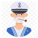 Marinero Marinero Capitan Icono