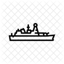 Marine Zerstorer Schiff Symbol