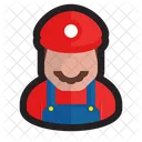 Mario Gamer Plumber Icon