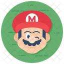 Mario Superhero Character Icon