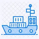 Maritime Sea Freight Delivery Ship Icon
