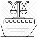 Maritime Law Admiralty Law Shipping Law Icon