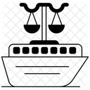 Maritime Law Admiralty Law Shipping Law Icon