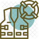 Maritime Safety Nautical Security Oceanic Safety Measures Icon