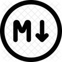 Markdown Circle Programming Programming Line Icon