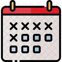 Marked Calendar Time Schedule Icon