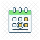 Marked date calendar  Icon