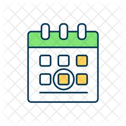 Marked date calendar  Icon