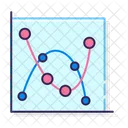 Marked Scatter Marked Scatter With Smooth Lines Scatter Icon