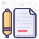 Marker Highlighter Document Icon