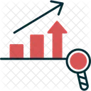 Market Analysis Graph Research 아이콘