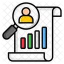 Market Analysis Business Analysis Report Review Icon