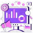 Market Analysis Infographic Statistics Icon