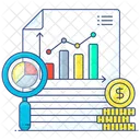 Marketing Report Market Data Financial Report Icon