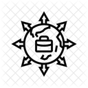 Market Expansion Modern Icon