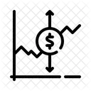Market Fluctuation Economic Swing Price Volatility Icon