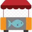 Market Fish Stall Seafood Market Icon