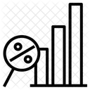 市場調査、データ分析、パーセント アイコン